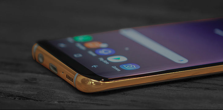 Galaxy S8 berlapis emas