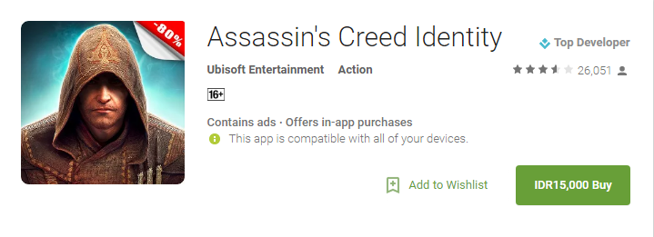Diskon Assasin's Creed Identity