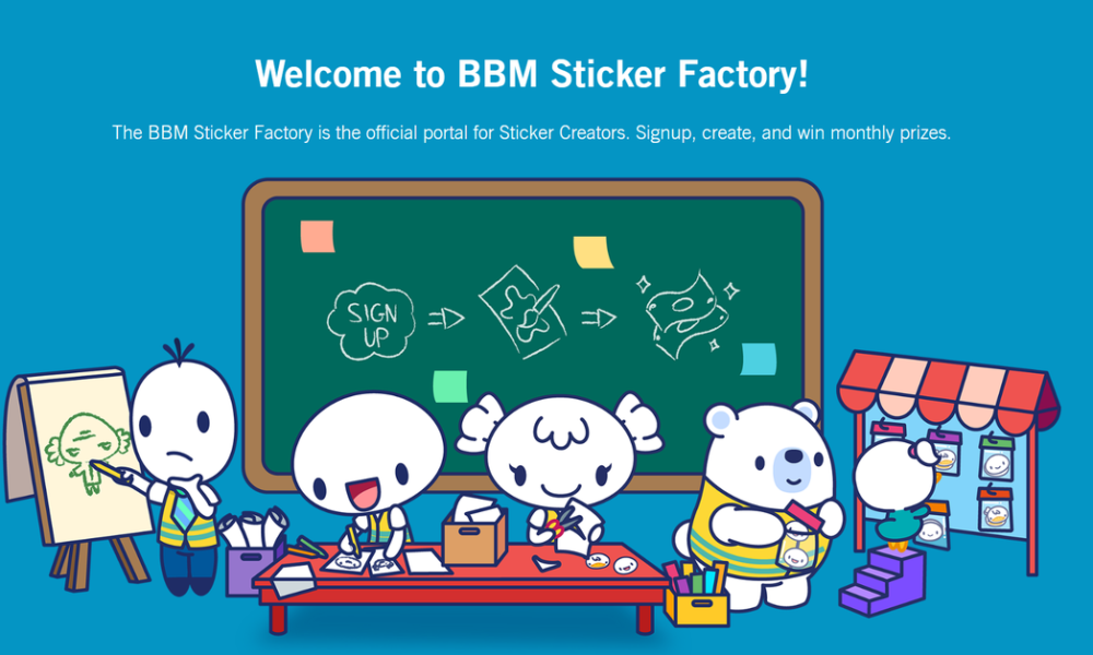 Buat Sticker Karyamu Sendiri di BBM Factory Sticker, Ada 