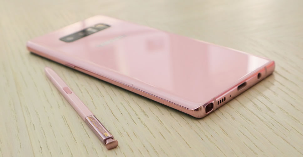 Galaxy Note 8 pink