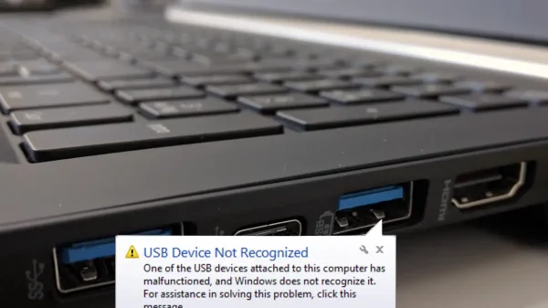 mengatasi USB Not Recognized
