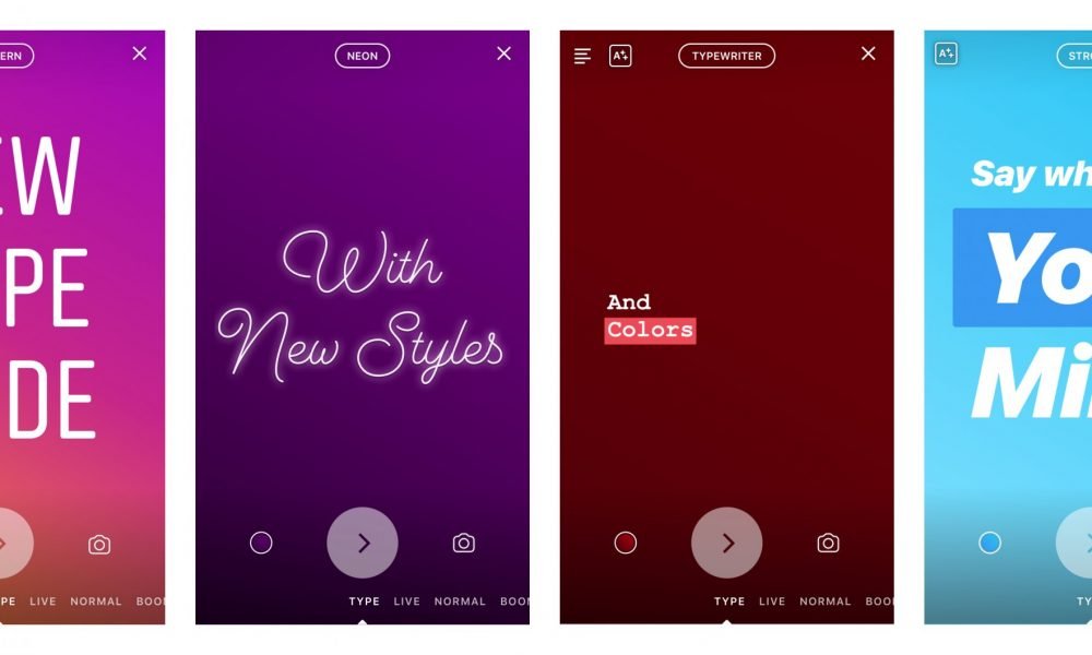 Ini Fungsi Instagram Type Mode dan Cara Menggunakannya 