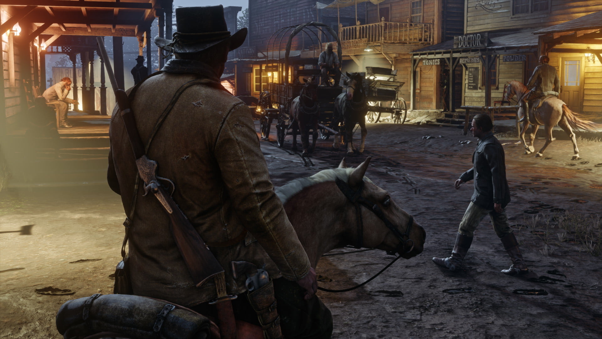 Red Dead Redemption pertama memiliki multiplayer online tersendiri Pemain bisa berkompetisi dalam berbagai mode seperti Free
