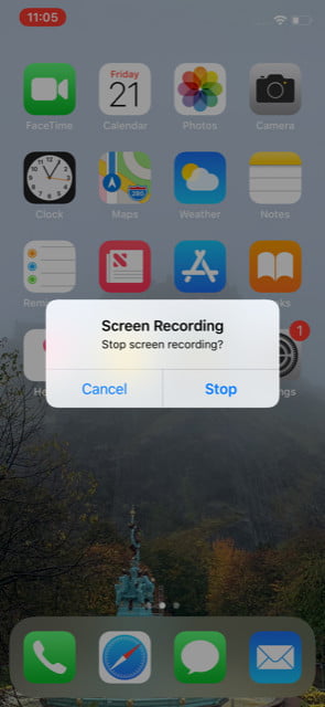 cara screen record di iphone
