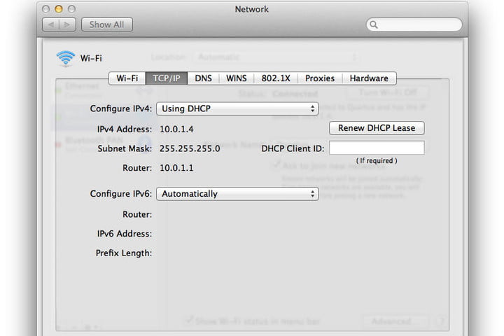 UBH DNS agar macbook tersambung ke Wifi