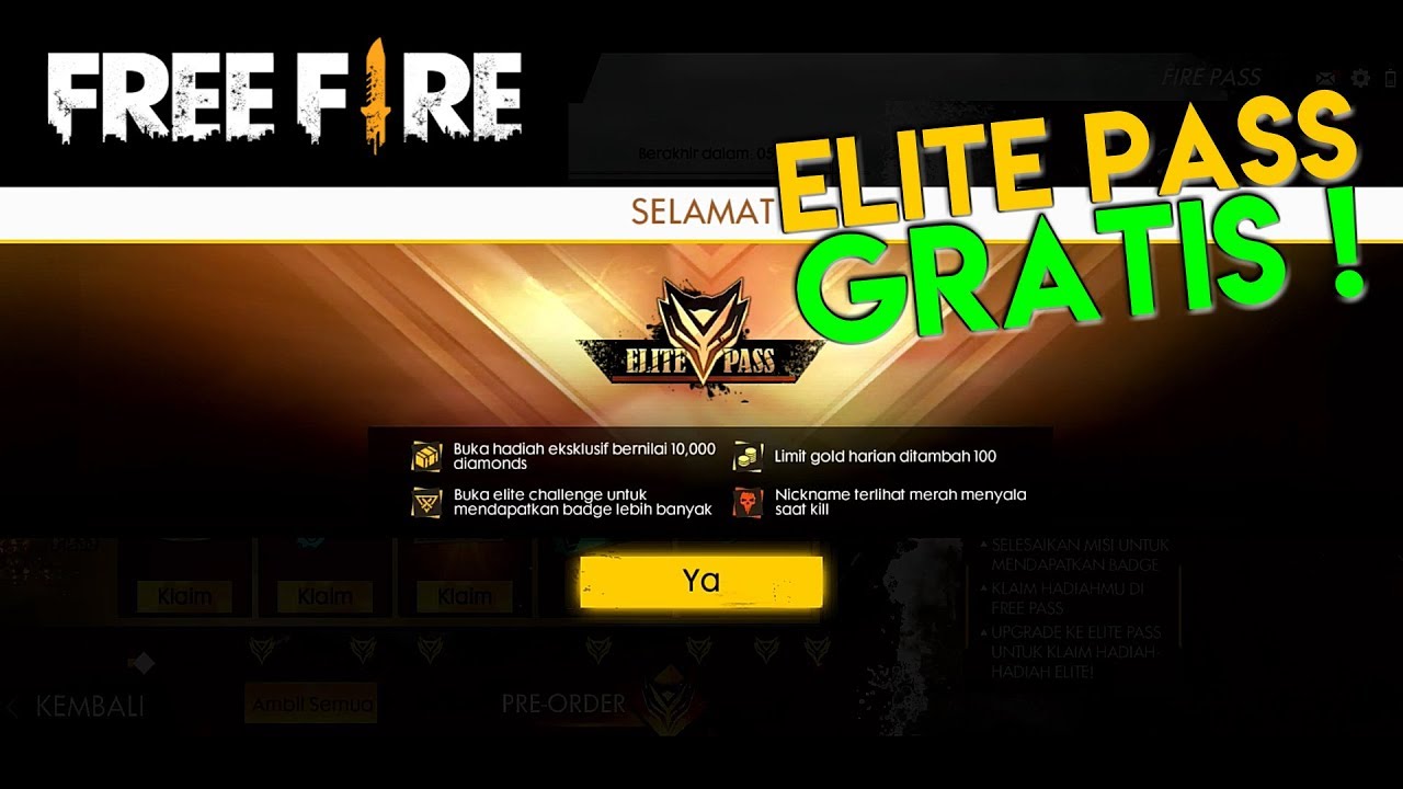 Cara Untuk Mendapatkan Elite Pass Free Fire Secara Gratis Unboxid