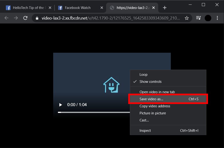 Cara save video FB di komputer