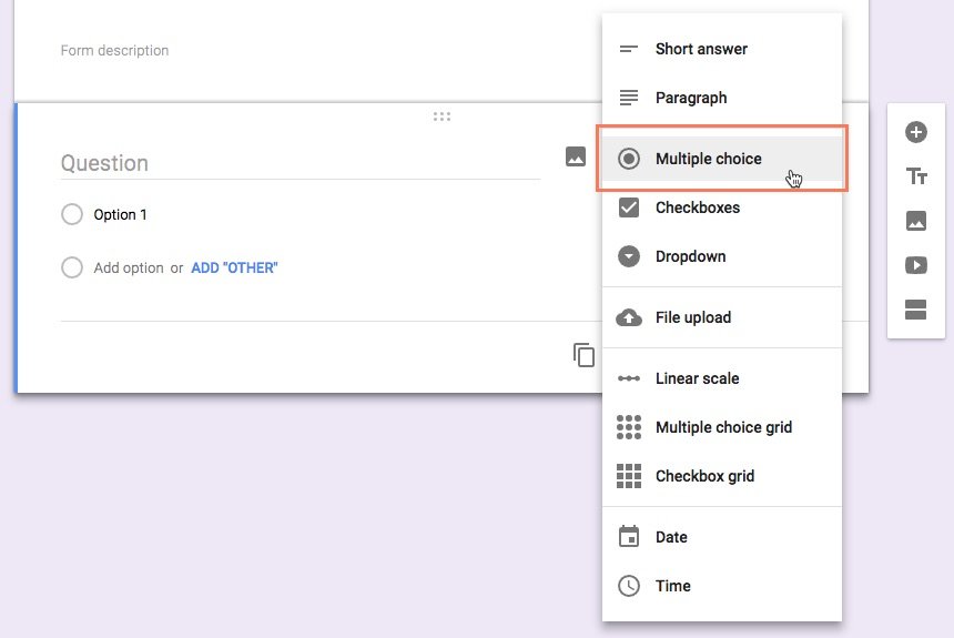 Membuat Pilihan Ganda
