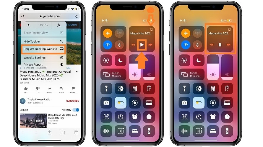 cara memutar video youtube di background ios