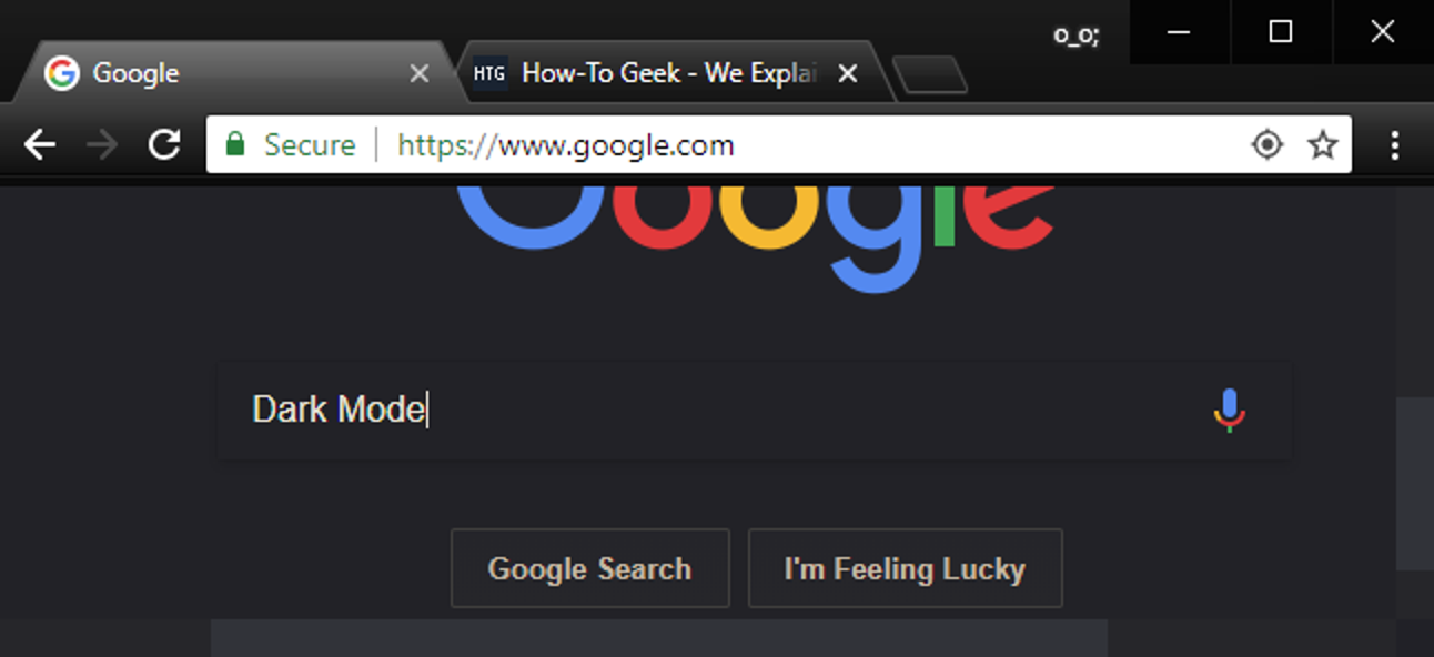 Dark Mode Google Chrome