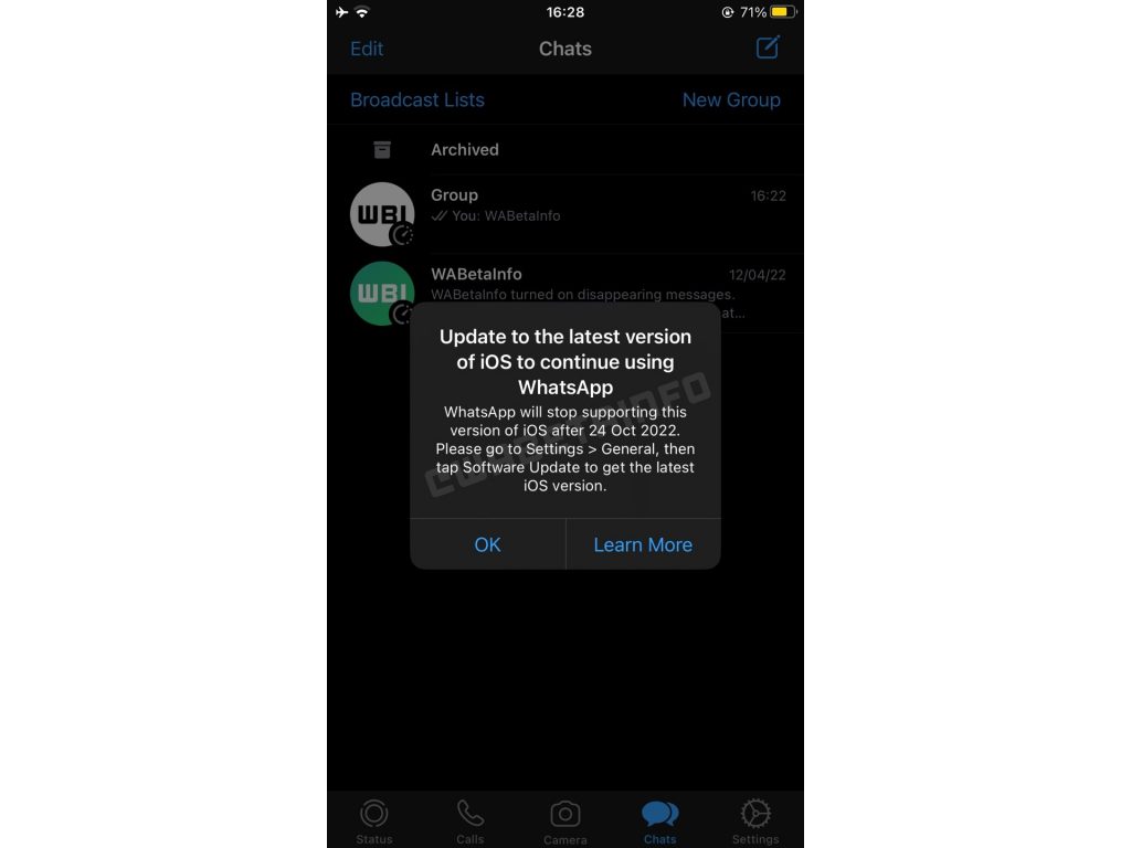 WhatsApp tak lagi dukung iOS 10 dan 11 (sumber: pocketnow.com)