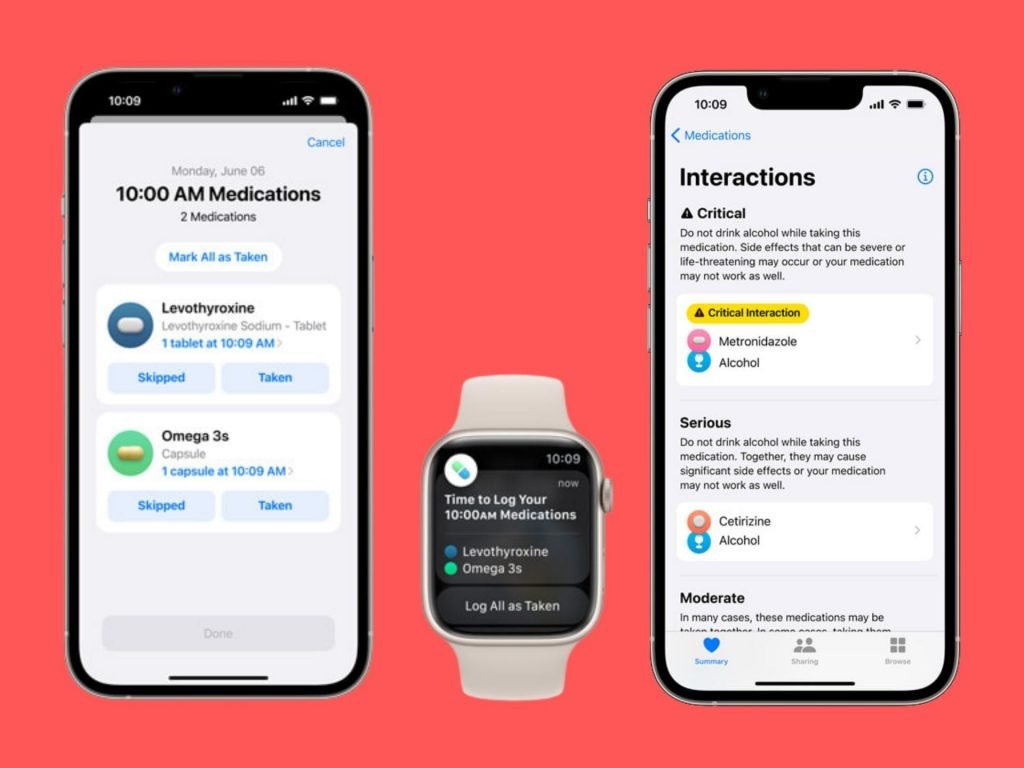 Medications di watchOS 9 (sumber: pocketnow.com) 