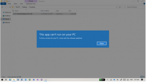Windows 10 This App Can't run on your PC_2