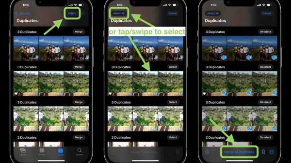 Cara Menggabungkan dan Menghapus Duplikat Foto di iOS 16 (sumber: 9to5mac.com)