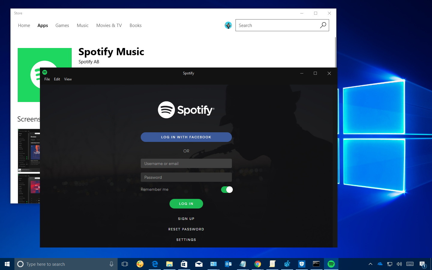 Spotify Windows 10_1