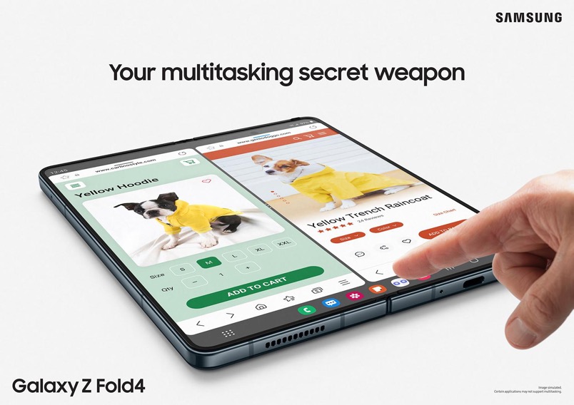 Samsung Galaxy Z Fold4 5G memberikan pengalaman multitasking yang lebih praktis dan intuitif dengan Android 12L