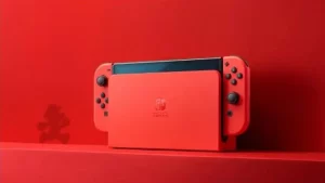 Nintendo Switch OLED Mario Red_3c