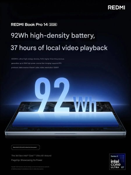 Baterai Redmi Book Pro 2026