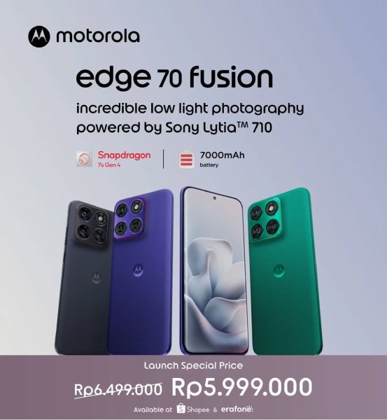 Harga Motorola Edge 70 Fusion