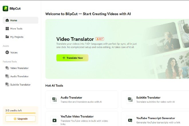 BlipCut Video Translator