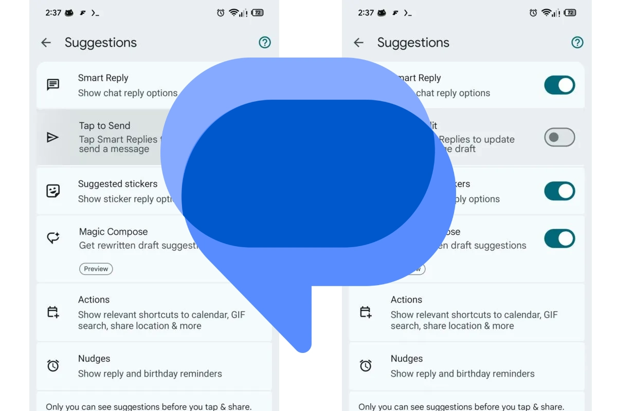 Fitur baru Google Messages