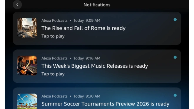 Fitur membuat podcast dengan AI di Alexa