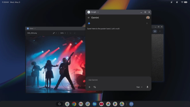 Gemini AI di laptop Googlebook