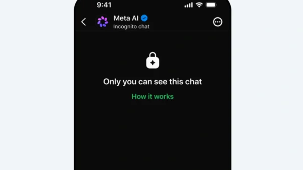 Incognito Chat dengan Meta AI