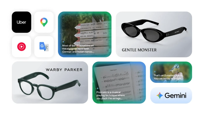 Kacamata AI Google dibuat oleh Warby Parker, Gentle Monster, dan Samsung