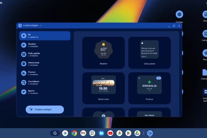 Widget di Googlebook