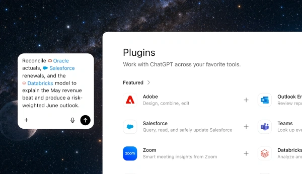 ChatGPT Work mendukung lebih dari 1.400 plugin