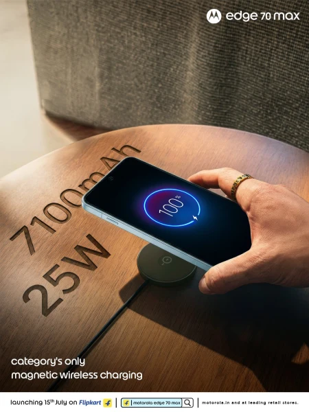 Motorola Edge 70 Max didukung wireless charger magnetic
